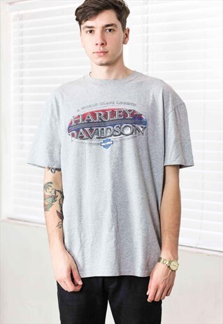 VINTAGE HARLEY-DAVIDSON T-SHIRT LOGO 90S XL 9.0