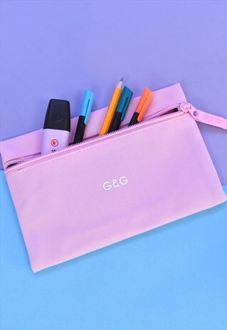 G&G UNISEX PINK PENCIL CASE