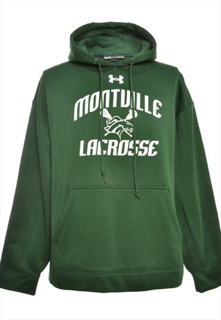 VINTAGE GREEN MONTUILLE UNDER ARMOUR PRINTED SWEATSHIRT - XL