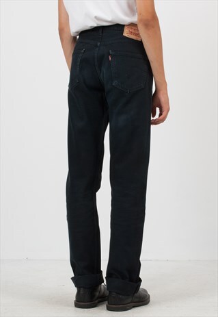 VINTAGE BLACK LEVI'S 501 FIT DENIM JEANS