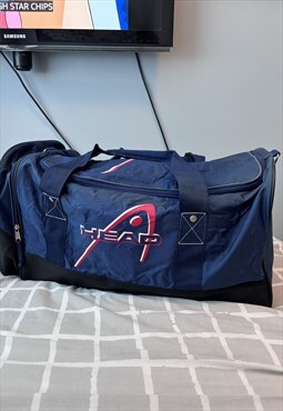 Vintage head Surfwear navy blue duffle bag 