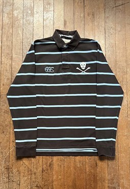 Canterbury of New Zealand Brown Long Sleeves Polo Shirt
