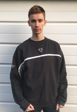 MENS VINTAGE 80S 90S ADIDAS GREY SPORTS SWEATSHIRT JUMPER