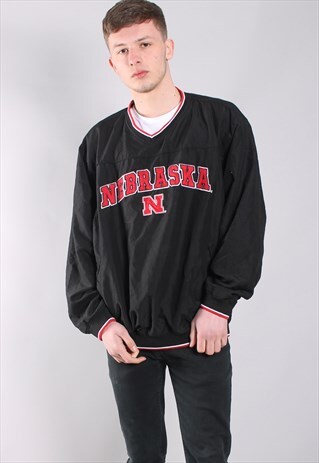 VINTAGE NEBRASKA UNIVERSITY WINDBREAKER SWEATSHIRT