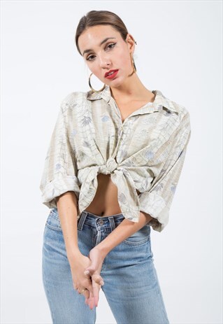 VINTAGE 80S HAWAIIAN SHIRT / S8094