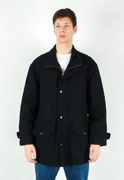 KARLSBURG US 40 UK Wool Trench Jacket Pea Overcoat Padded M