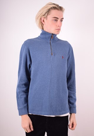 POLO RALPH LAUREN MENS VINTAGE JUMPER SWEATER MEDIUM 90S