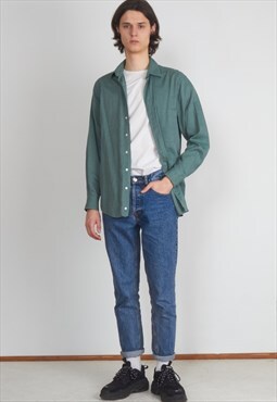 Vintage Green HUGO BOSS Long Sleeve Shirt