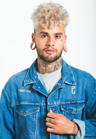 VINTAGE 80S WRANGLER BASIC DENIM JACKET / S6761