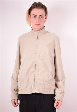 CALVIN KLEIN MENS VINTAGE JACKET MEDIUM BEIGE 90S
