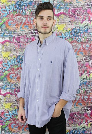 VINTAGE 90S RALPH LAUREN SHIRT. UNISEX