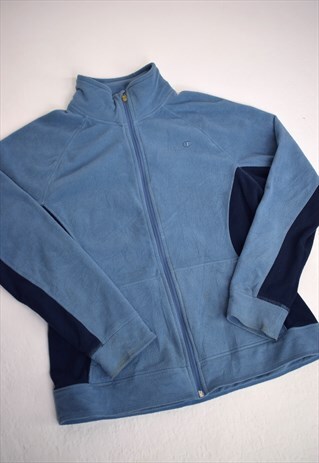 VINTAGE 90S CHAMPION BLUE PANEL FLEECE JACKET