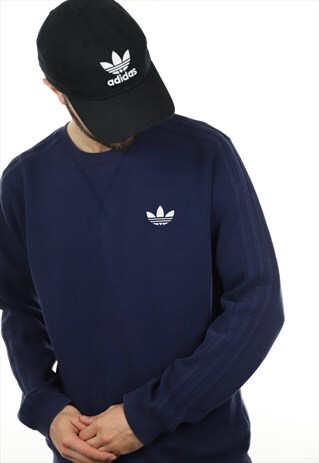 VINTAGE ADIDAS ORIGINALS SWEATSHIRT NAVY