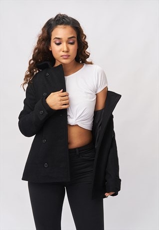 'ELINA' WOOL COAT - SHADOW