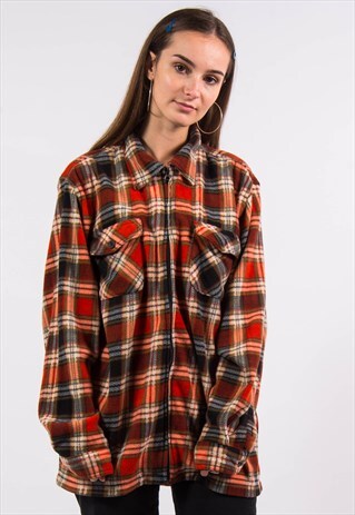 VINTAGE 90'S FLEECE CHECK SHIRT
