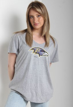 Vintage Baltimore Ravens T-Shirt Grey