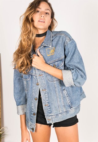 VINTAGE 80S EMBELLISHED LEE DENIM JACKET / R168