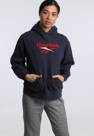 90S REEBOK EMBROIDERED SPELL OUT HOODIE