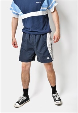 ADIDAS shorts for men in navy blue vintage retro Y2K 90s