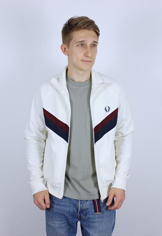 VINTAGE MENS FRED PERRY TRACK TOP SUIT JACKET