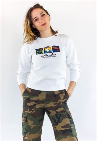 VINTAGE WHITE ALASKA SWEATSHIRT