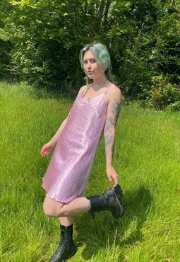 Vintage 90s Satin Lace Summer Slip Dress