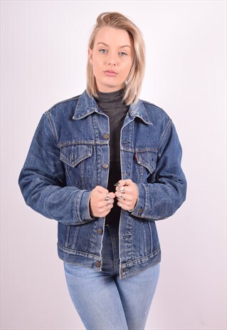 LEVI'S WOMENS VINTAGE DENIM JACKET MEDIUM BLUE 90S