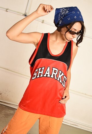 VINTAGE Y2K VARSITY ATHLEISURE SPORTS JERSEY TOP