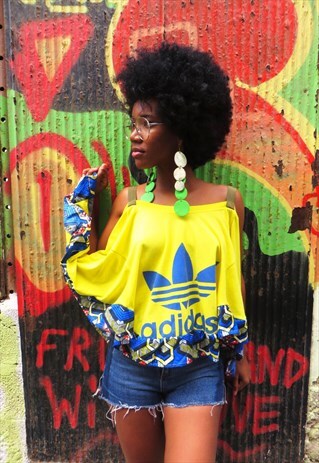 UP-CYCLED ADIDAS T.SHIRT TUNIC TOP VEST