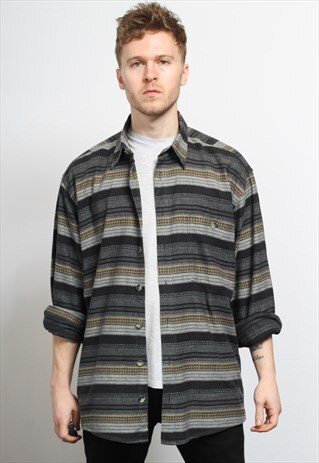 VINTAGE AZTEC PATTERNED SHIRT