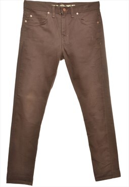 Brown Dickies Straight Fit Jeans - W34