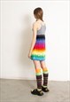 VINTAGE 90S CROCHET DRESS RAINBOW