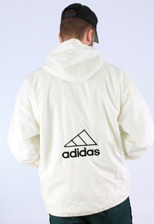 90S BIG LOGO FLEECE LINED PARKA COAT