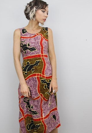 VINTAGE 90S PATTERNED SUMMER DRESS