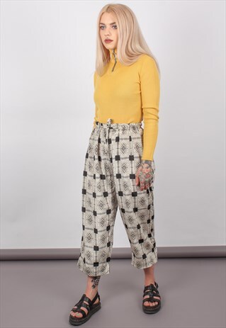 VINTAGE WIDE LEG CULOTTE TROUSERS ASM2462