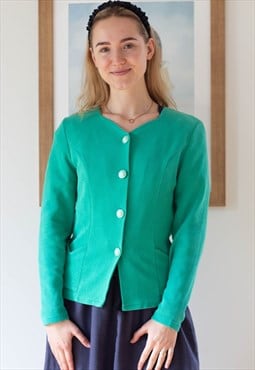 Bright green structured vintage jacket