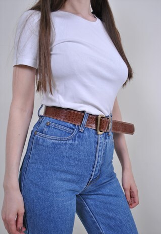 90S BROWN EVENING BELT, VINTAGE SUIT ACCESSORIES, WOMEN BELT