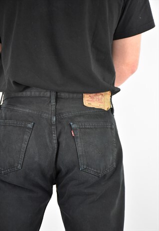 VINTAGE 90'S LEVIS CLASSIC 501 OFF BLACK JEANS 34''