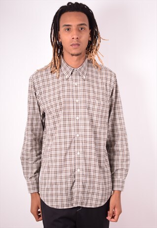 BARBOUR MENS VINTAGE SHIRT LARGE MULTI CHECK 90S