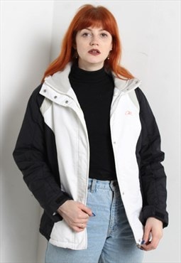 Vintage Reebok Fleece Lined Padded Puffer Coat White