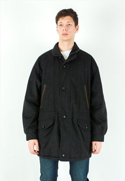 Bavaria Loden Sympatex XL Wool Over Pea Coat Jacket Padded 