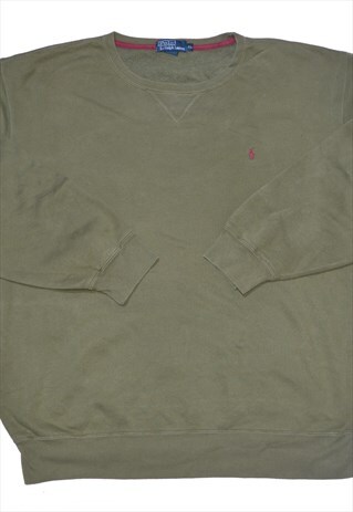 VINTAGE POLO RALPH LAUREN CREW NECK PULLOVER SWEATSHIRT