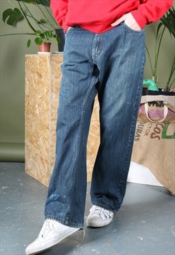 Vintage Levi's 514 Jeans in Blue Denim with Paint Marks