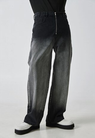 Men's Zipper Gradient Jeans A VOL.3