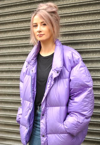 VINTAGE 90'S PURPLE PUFFER JACKET