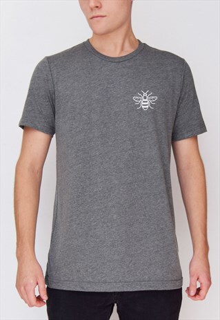 DARK GREY BEE (WHITE) T-SHIRT