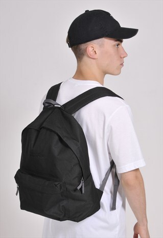 BLACK LOGO (BLACK) BACKPACK - EMBROIDERED