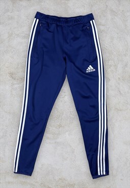 Vintage Blue Adidas Tracksuit Bottoms Track Pants Small