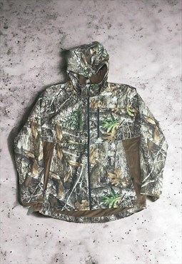 Men's RealTree Camo Patterned Hooded Jacket