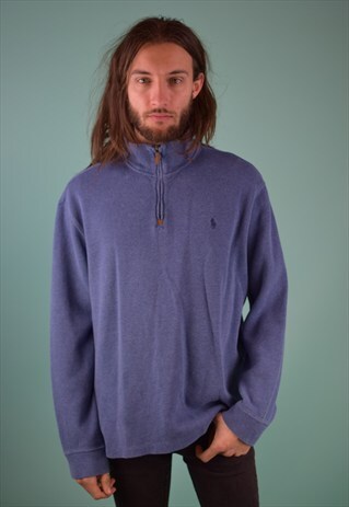 VINTAGE 90'S RALPH LAUREN 1/4 ZIP JUMPER